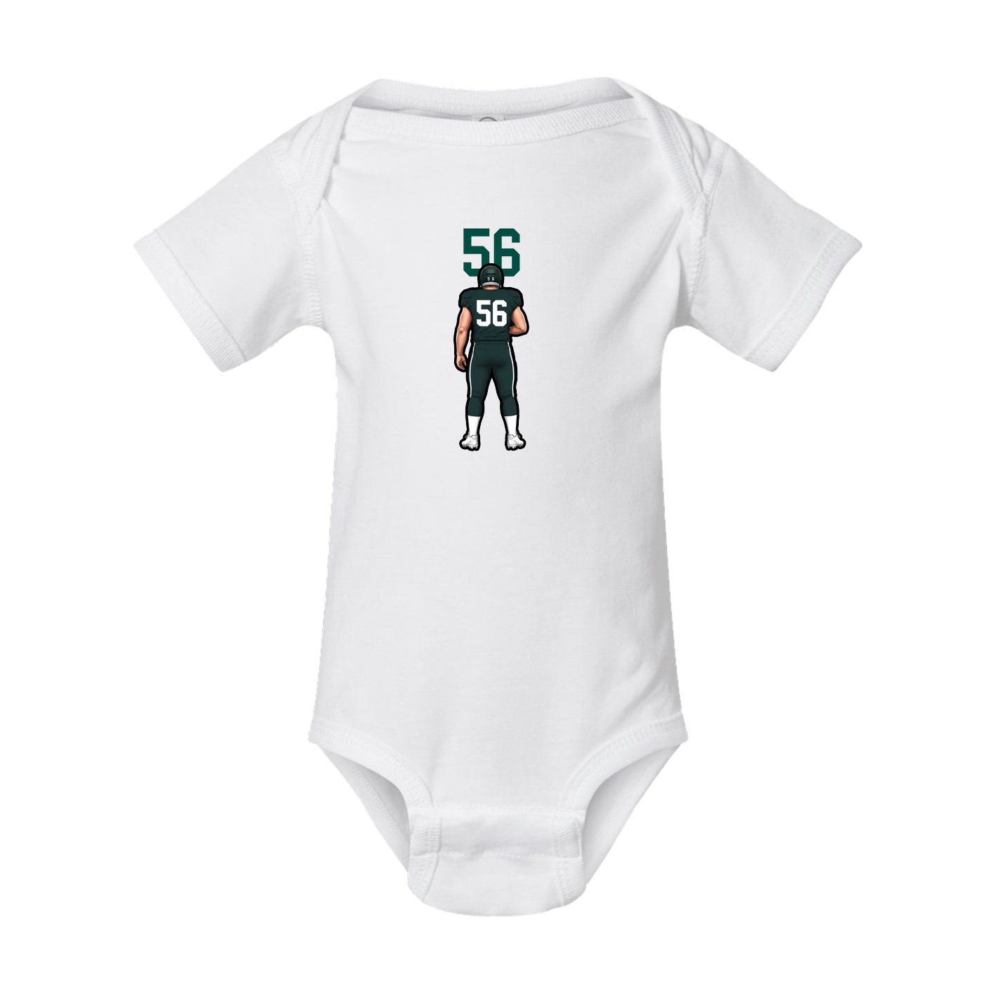 Baby Onesie — Number Top in White