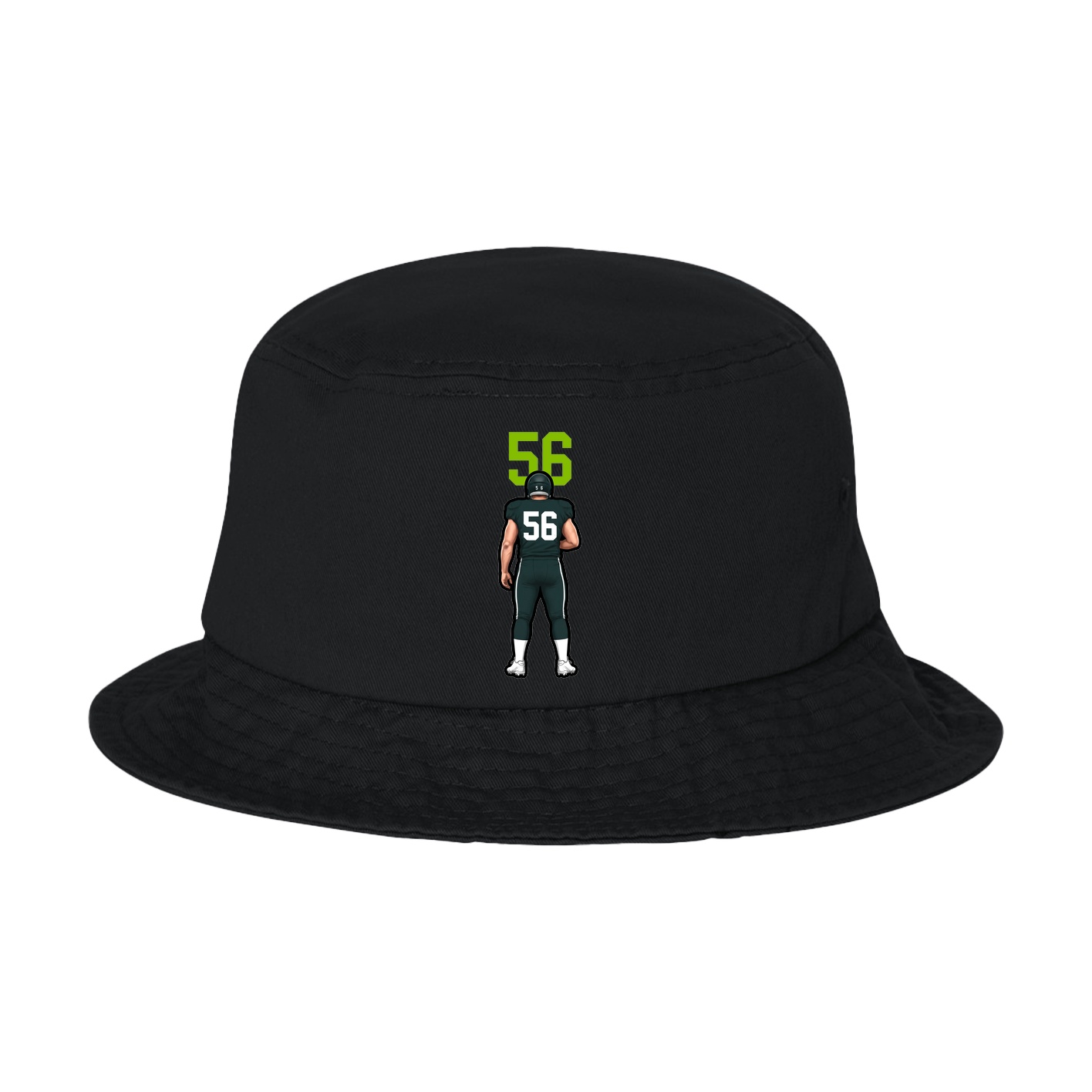 Bucket Cap — Number Top in Black