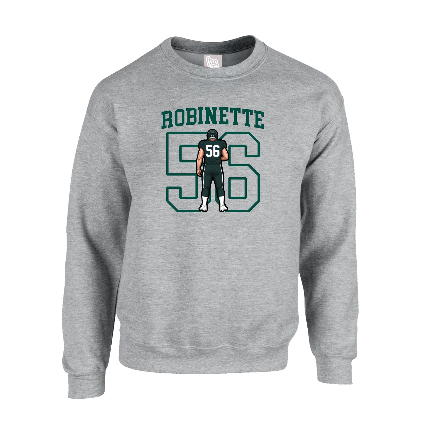 Fleece Crew — Shirsey in Grey