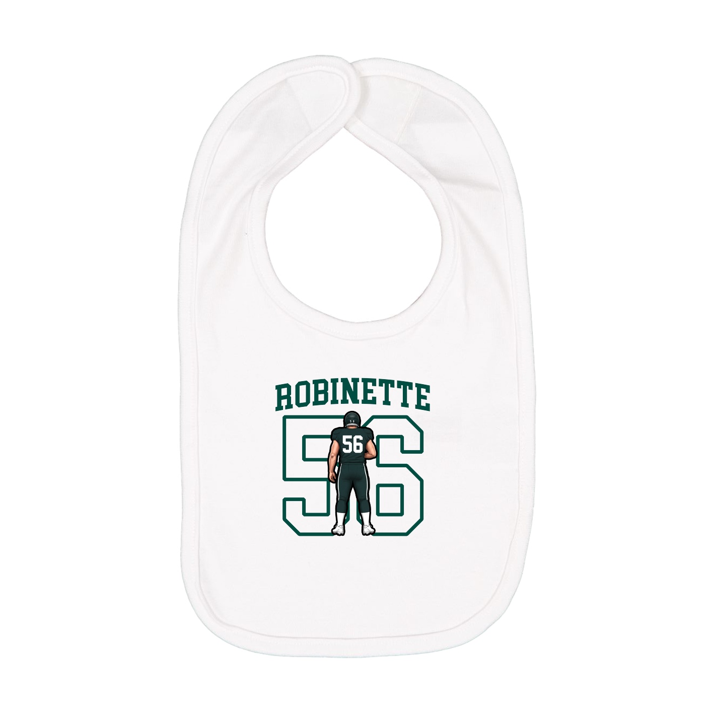 Infant Bib — Shirsey in White