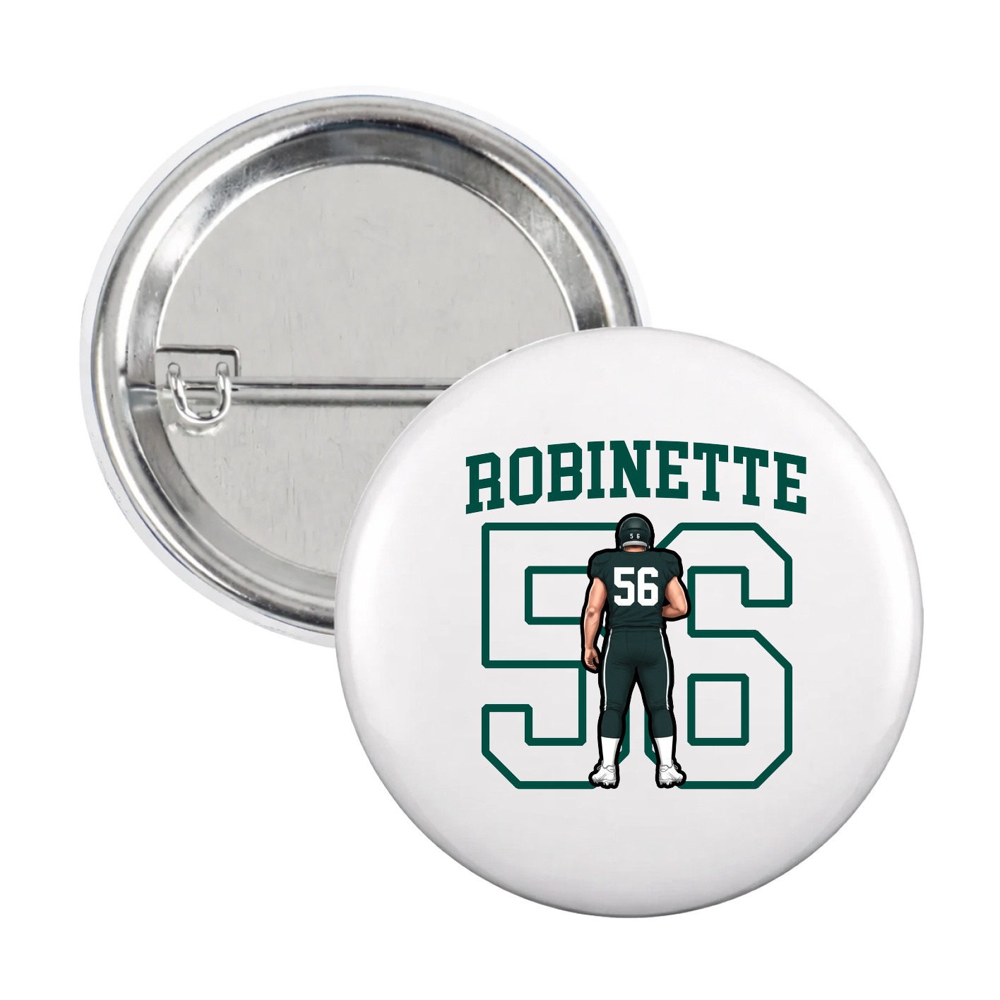 Game Day Button — Shirsey in White