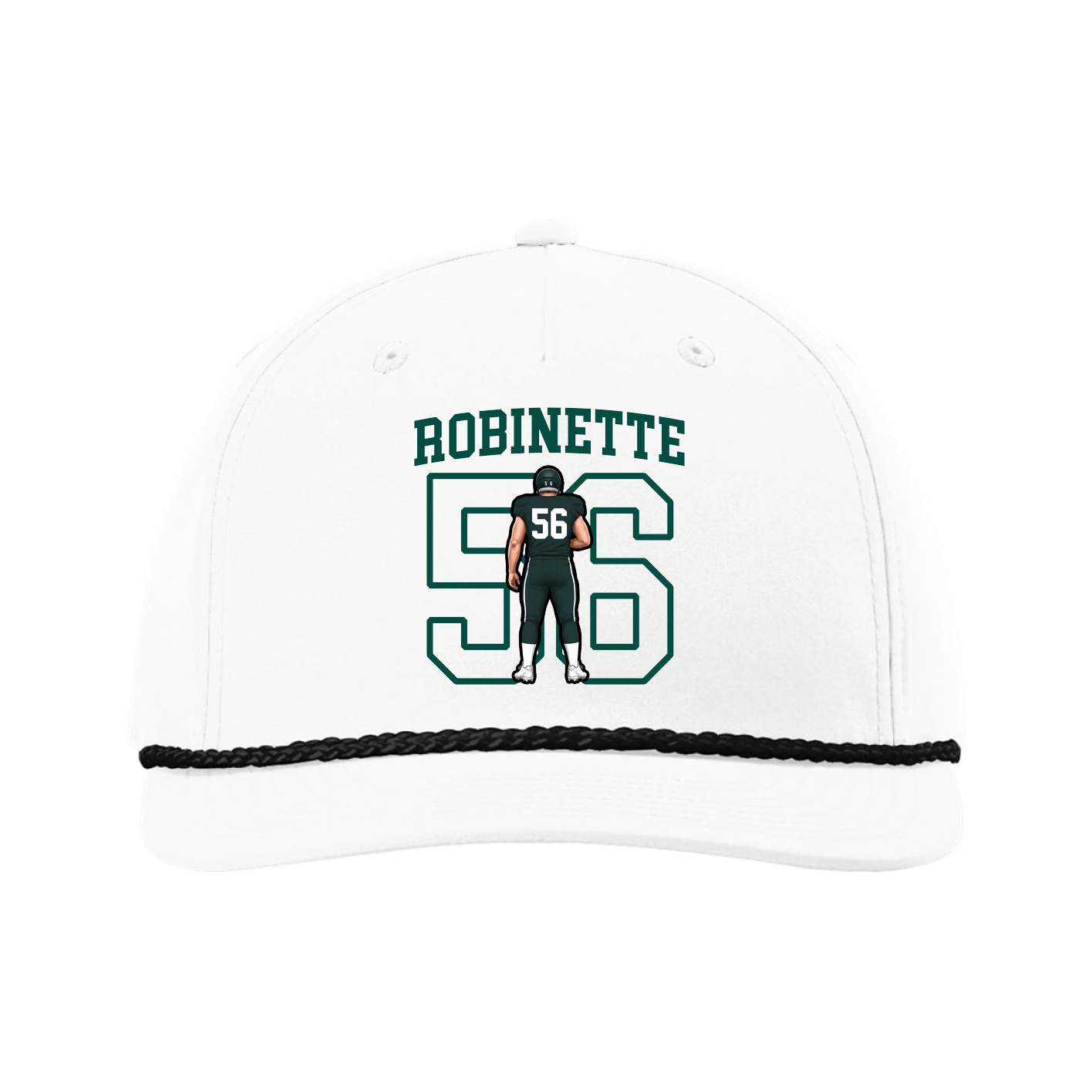 Five-Panel Classic Rope Cap — Shirsey in White