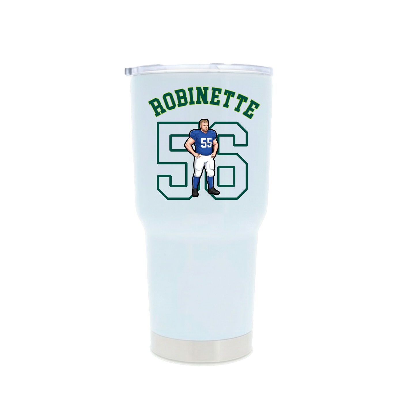 30oz Stainless Steel Tumbler — Shirsey Arch in White