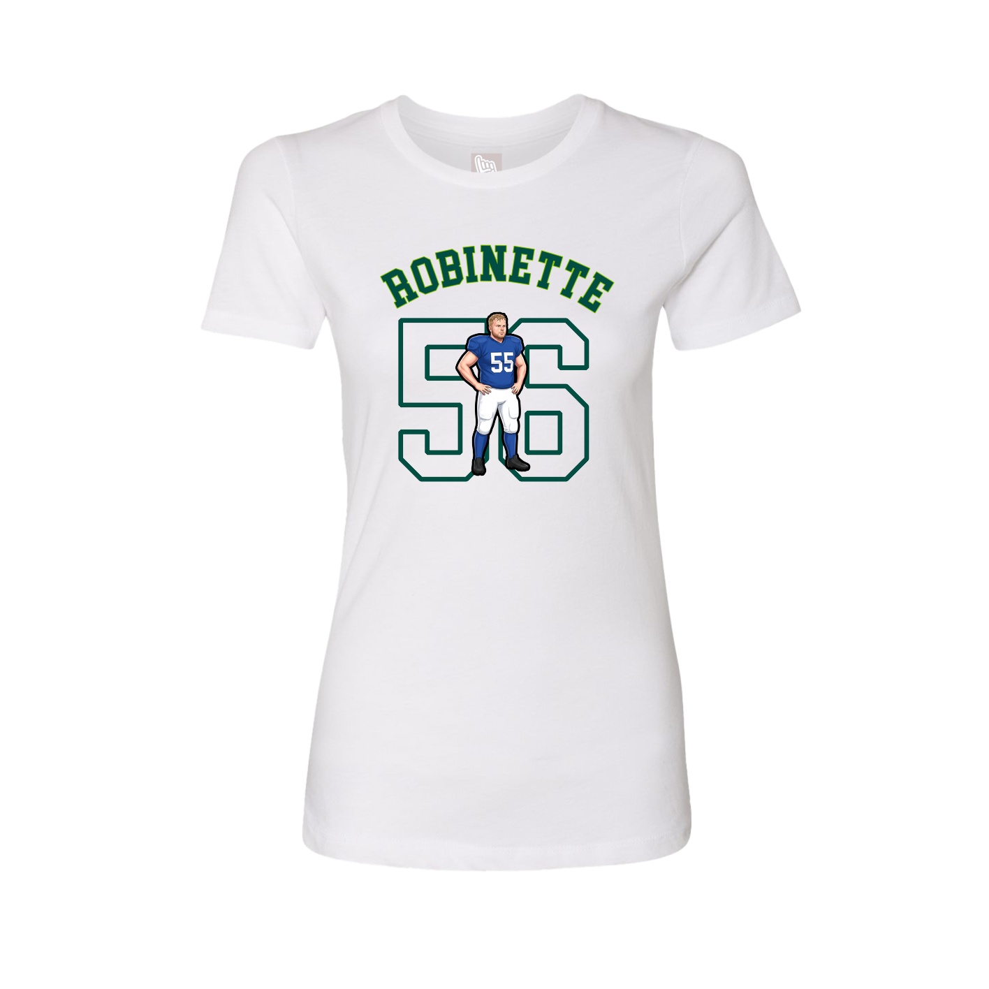 Fitted Women's Tee — Shirsey Arch in White