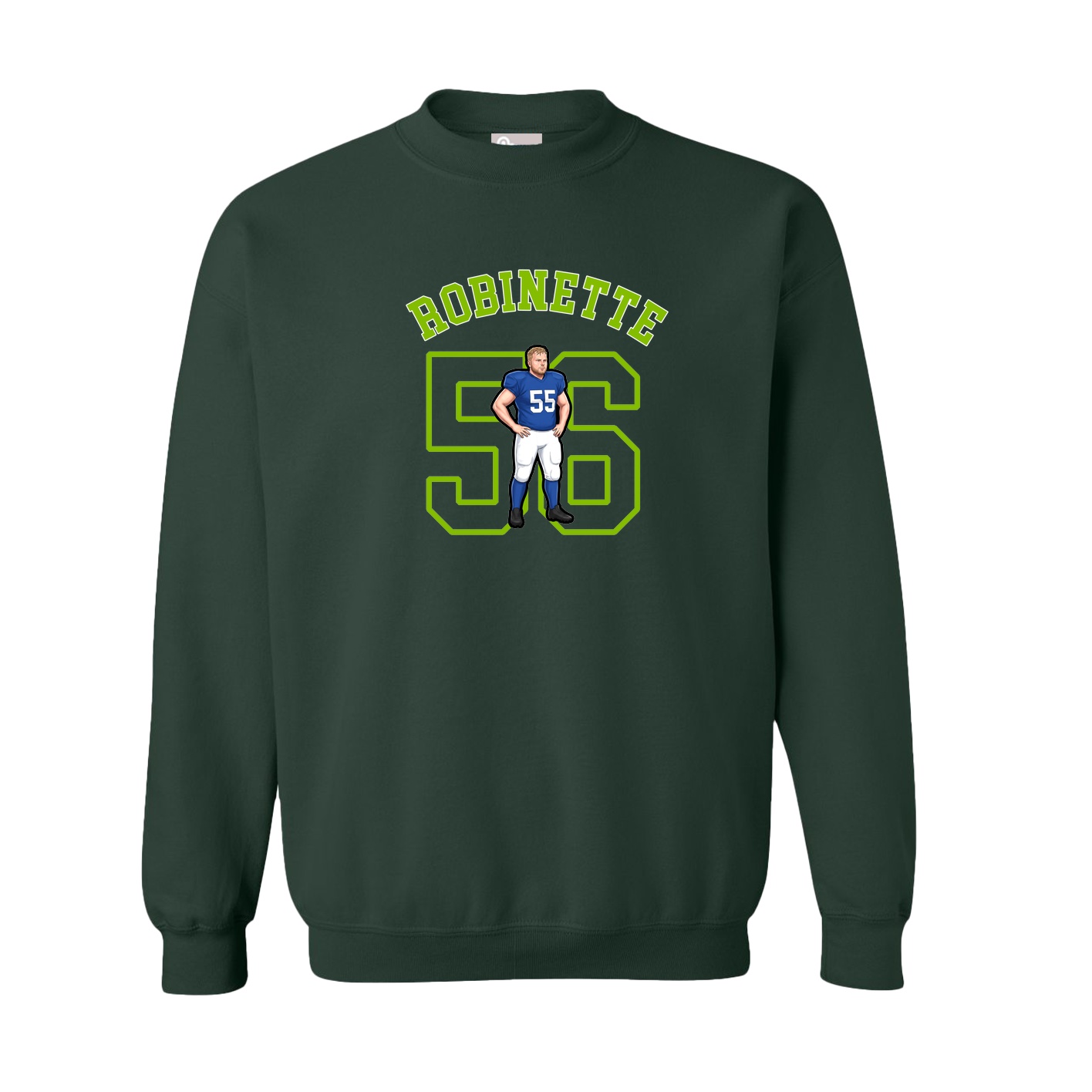 Fleece Crew — Shirsey Arch in Green