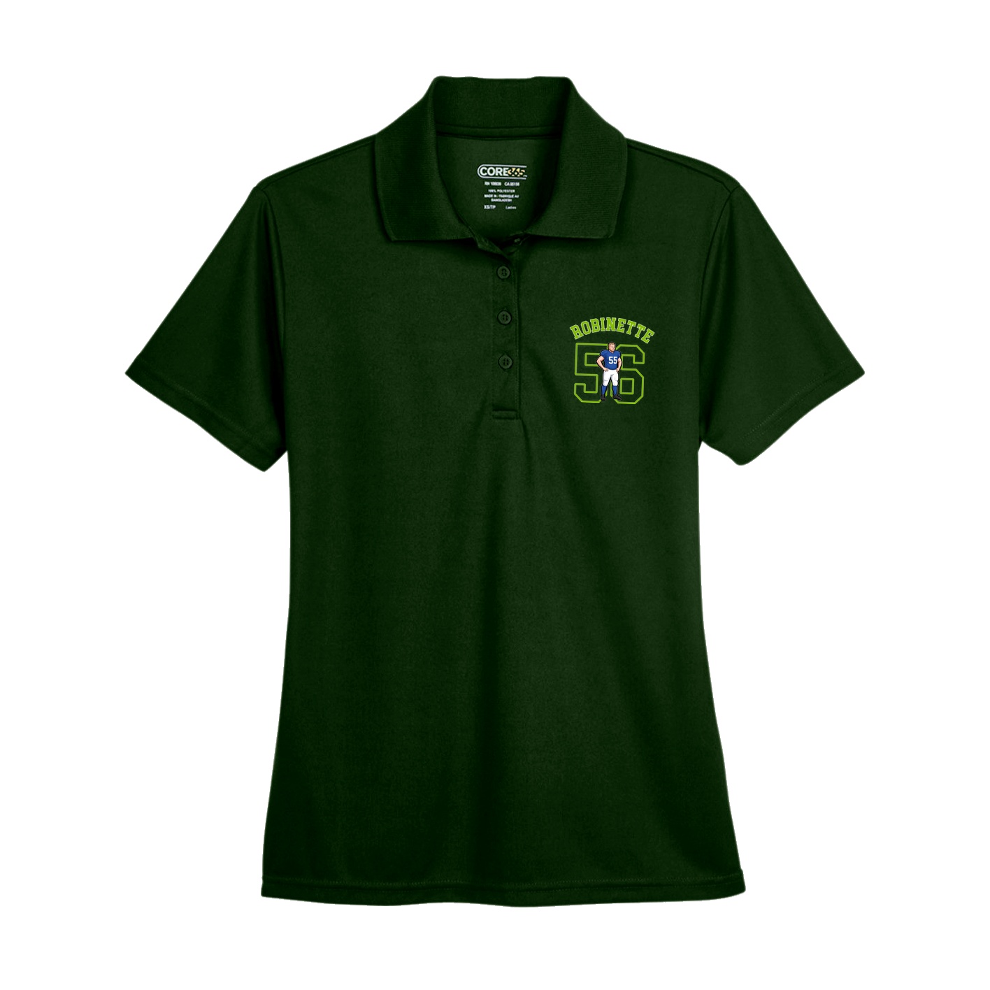 Womens Performance Polo — Shirsey Arch in Green
