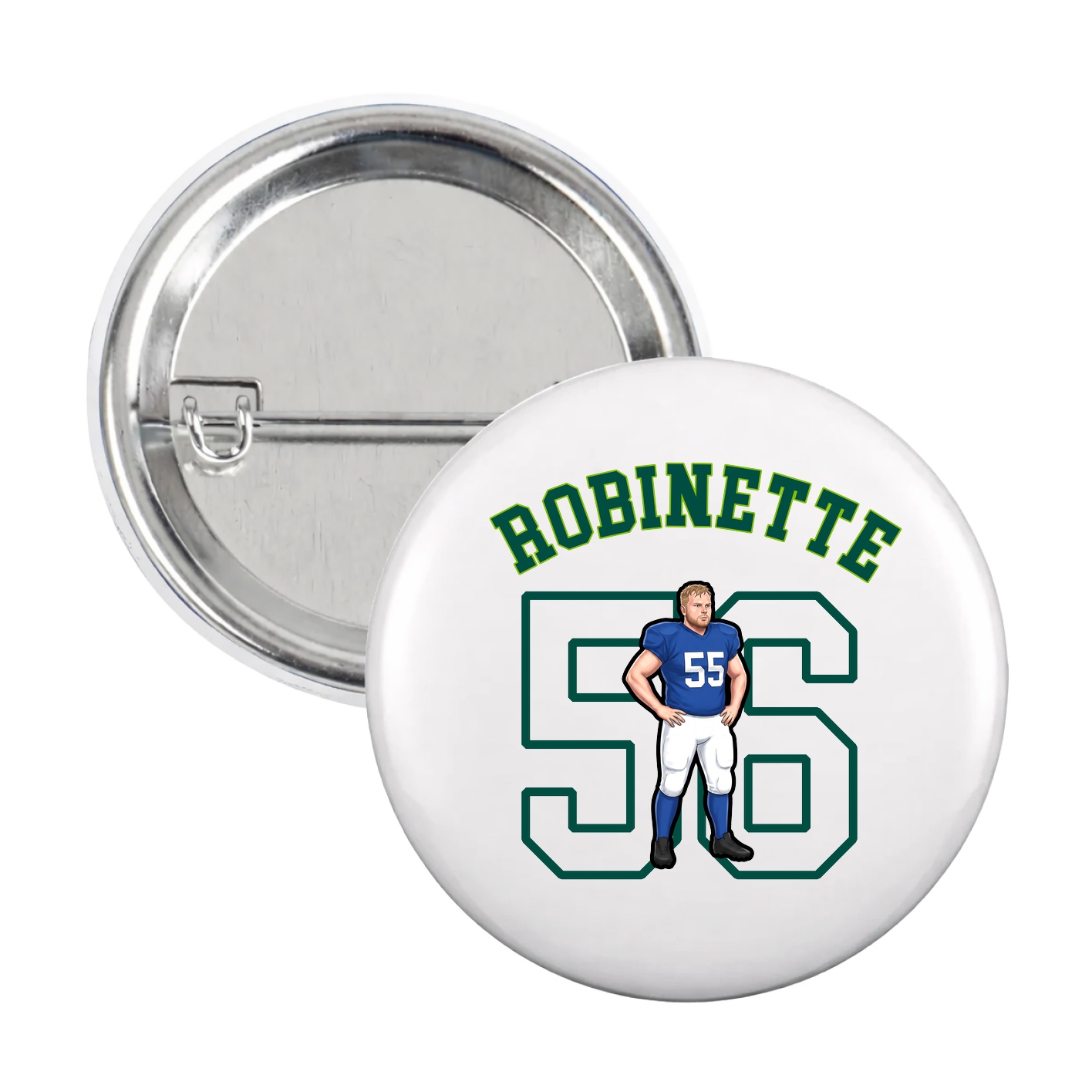 Game Day Button — Shirsey Arch in White