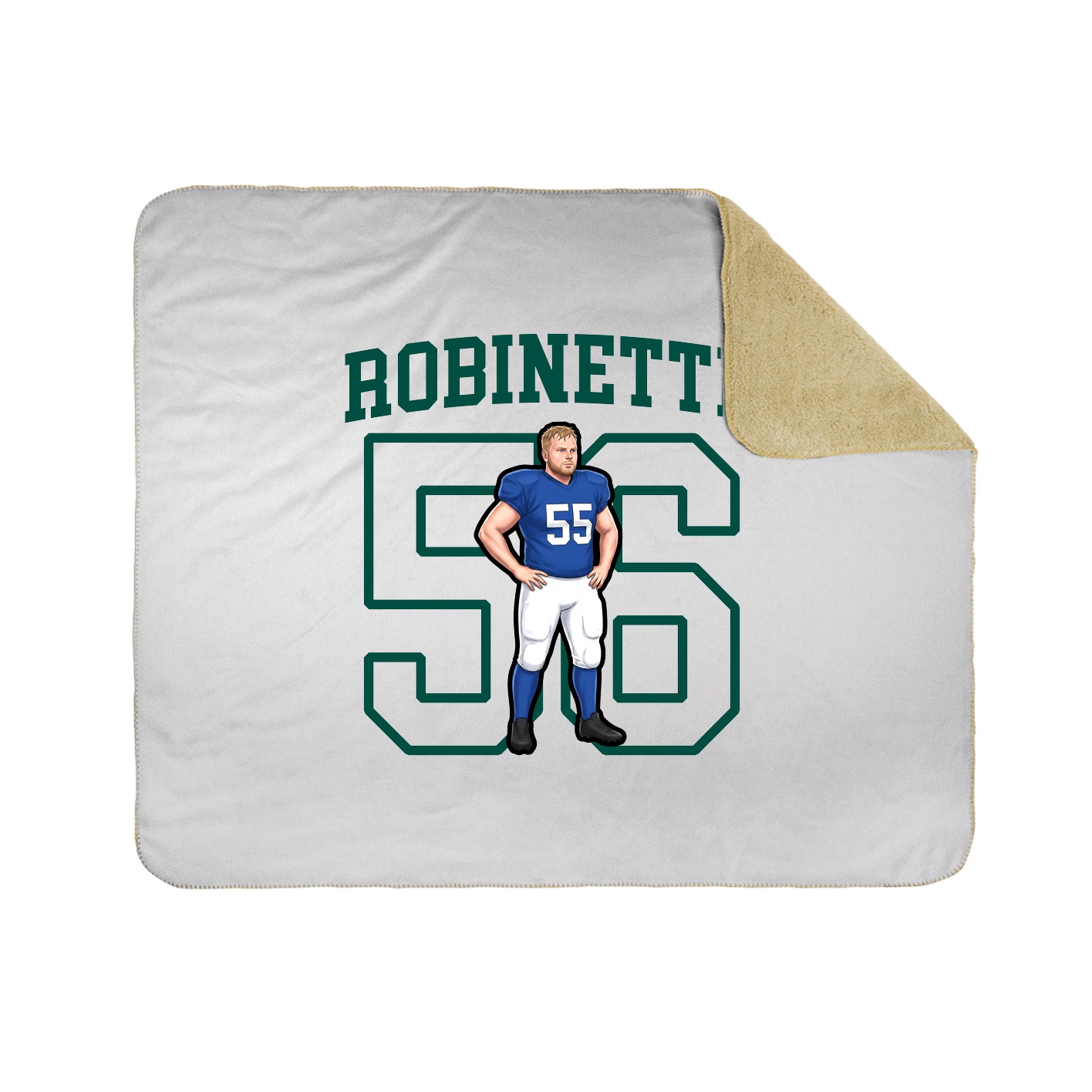 50x60 Sherpa Lined Throw Blanket