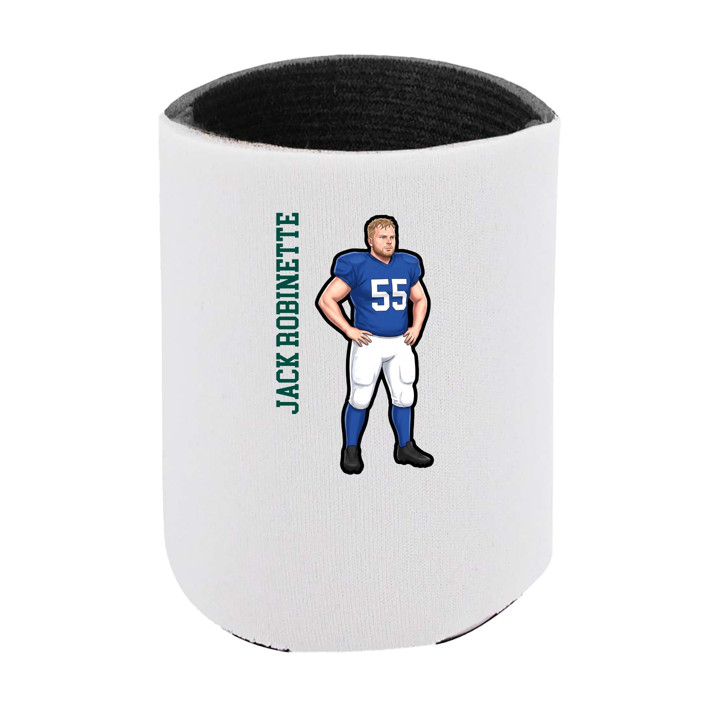 Can Holder — Name Vertical in White