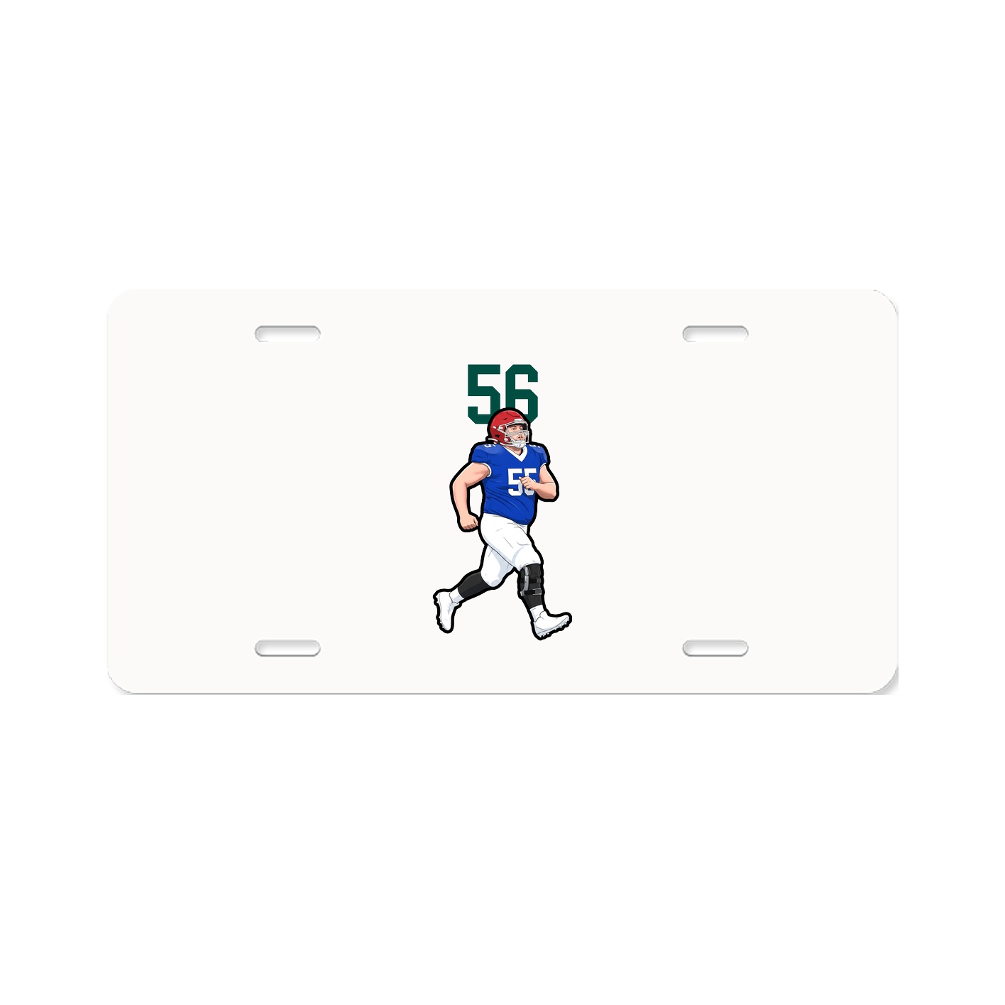 License Plate — Number Top in Classic