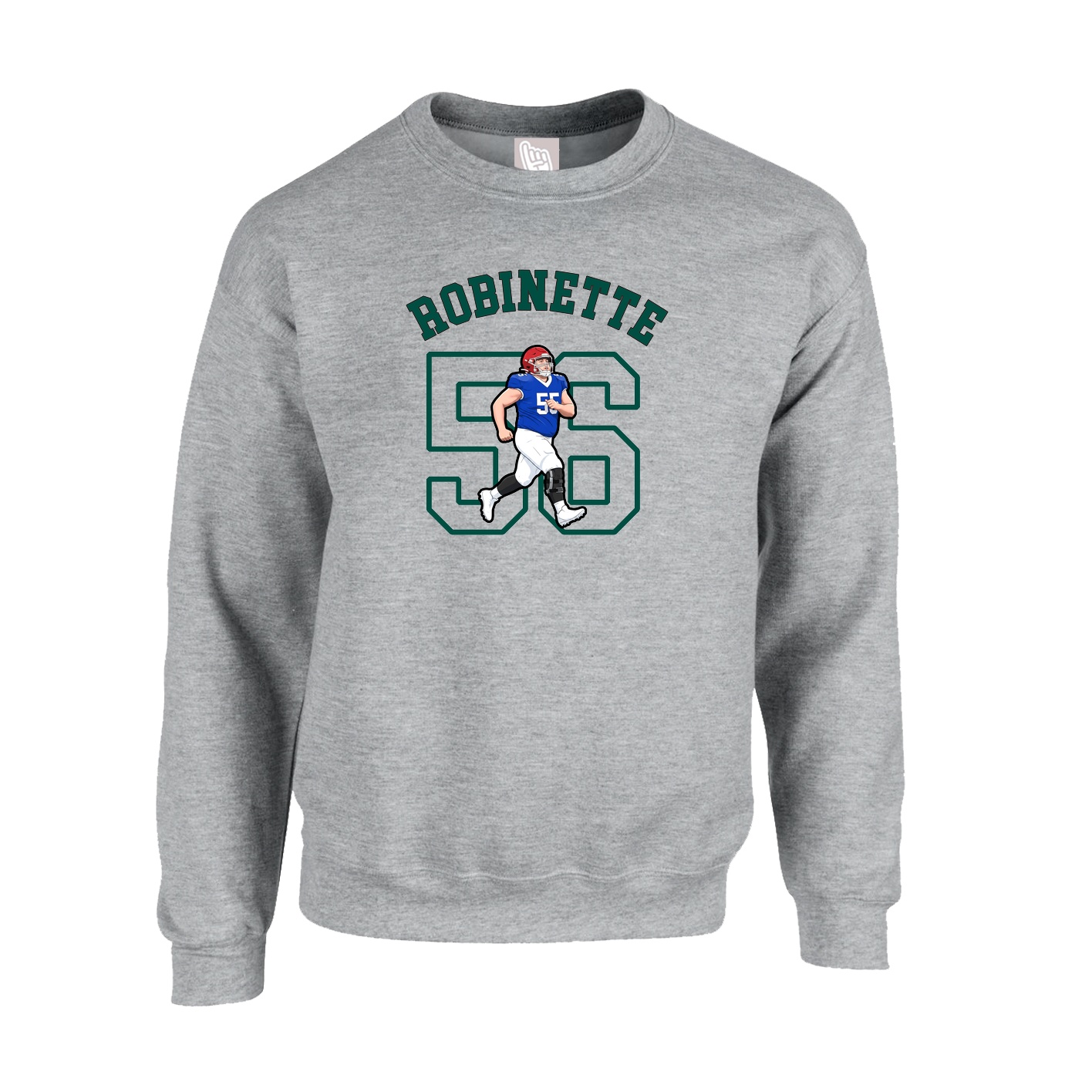 Fleece Crew — Shirsey Arch in Grey