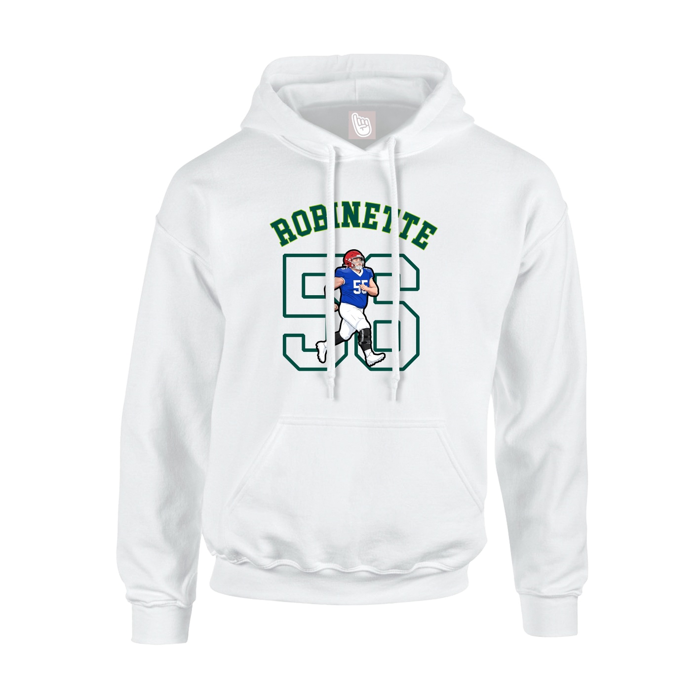 Youth Hoodie — Shirsey Arch in White