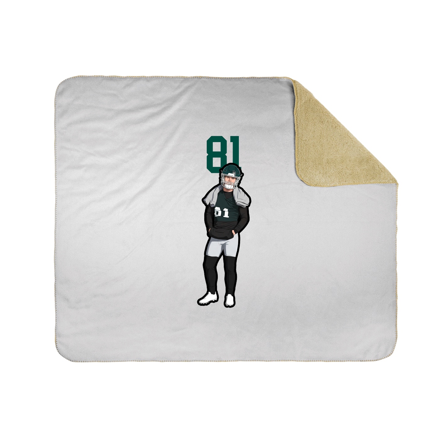 50x60 Sherpa Lined Throw Blanket