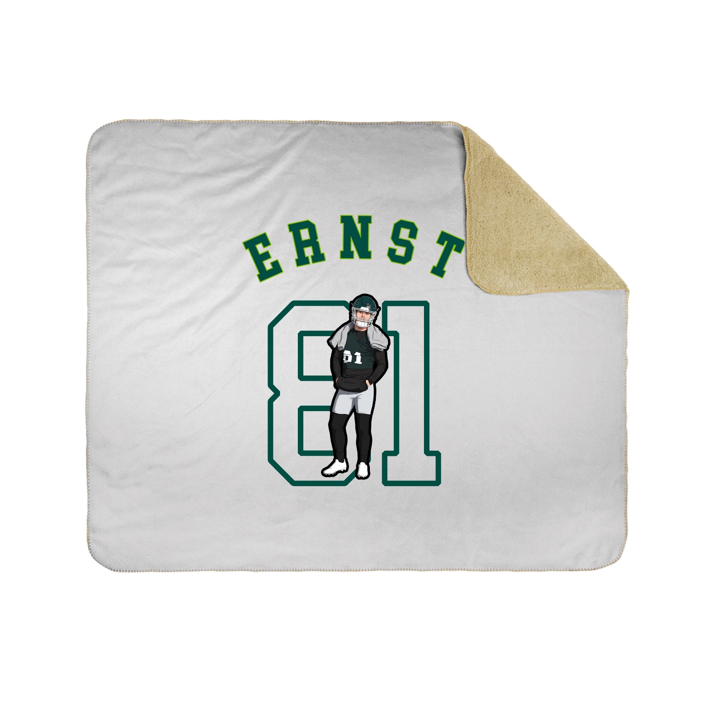 50x60 Sherpa Lined Throw Blanket