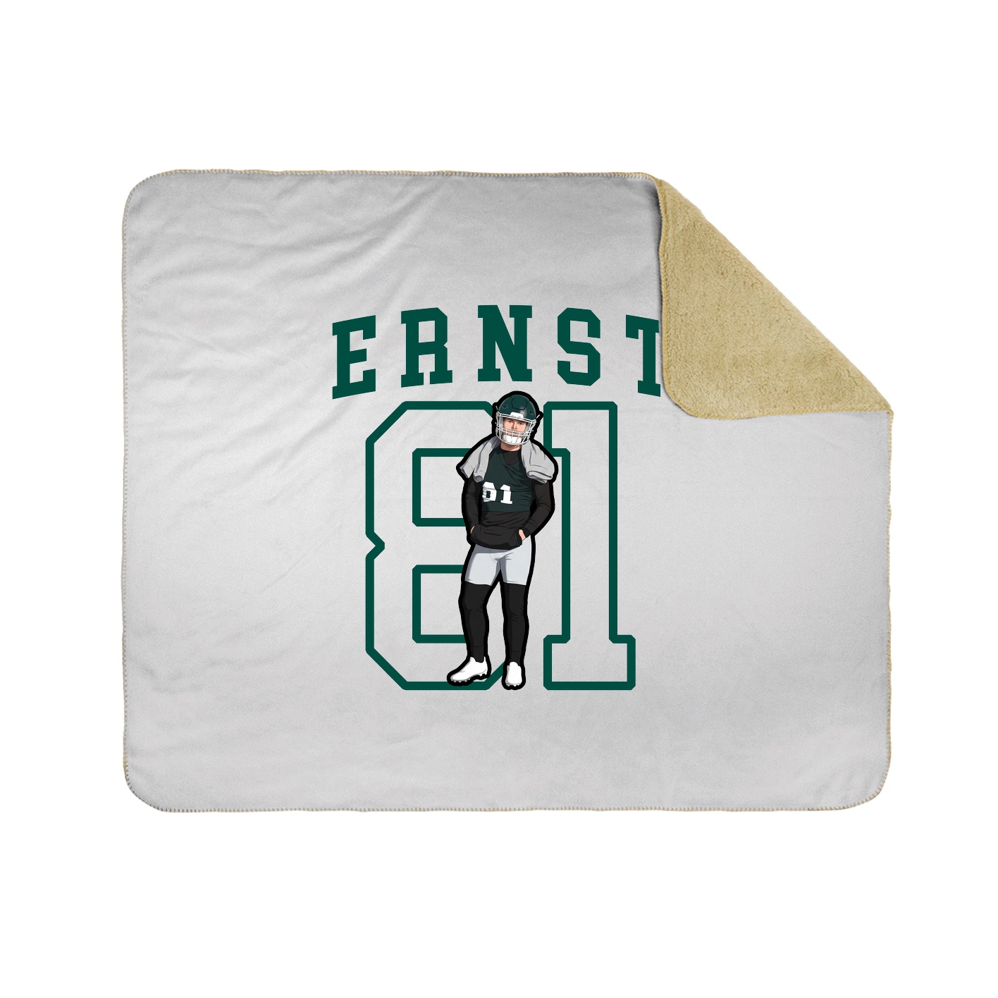 50x60 Sherpa Lined Throw Blanket