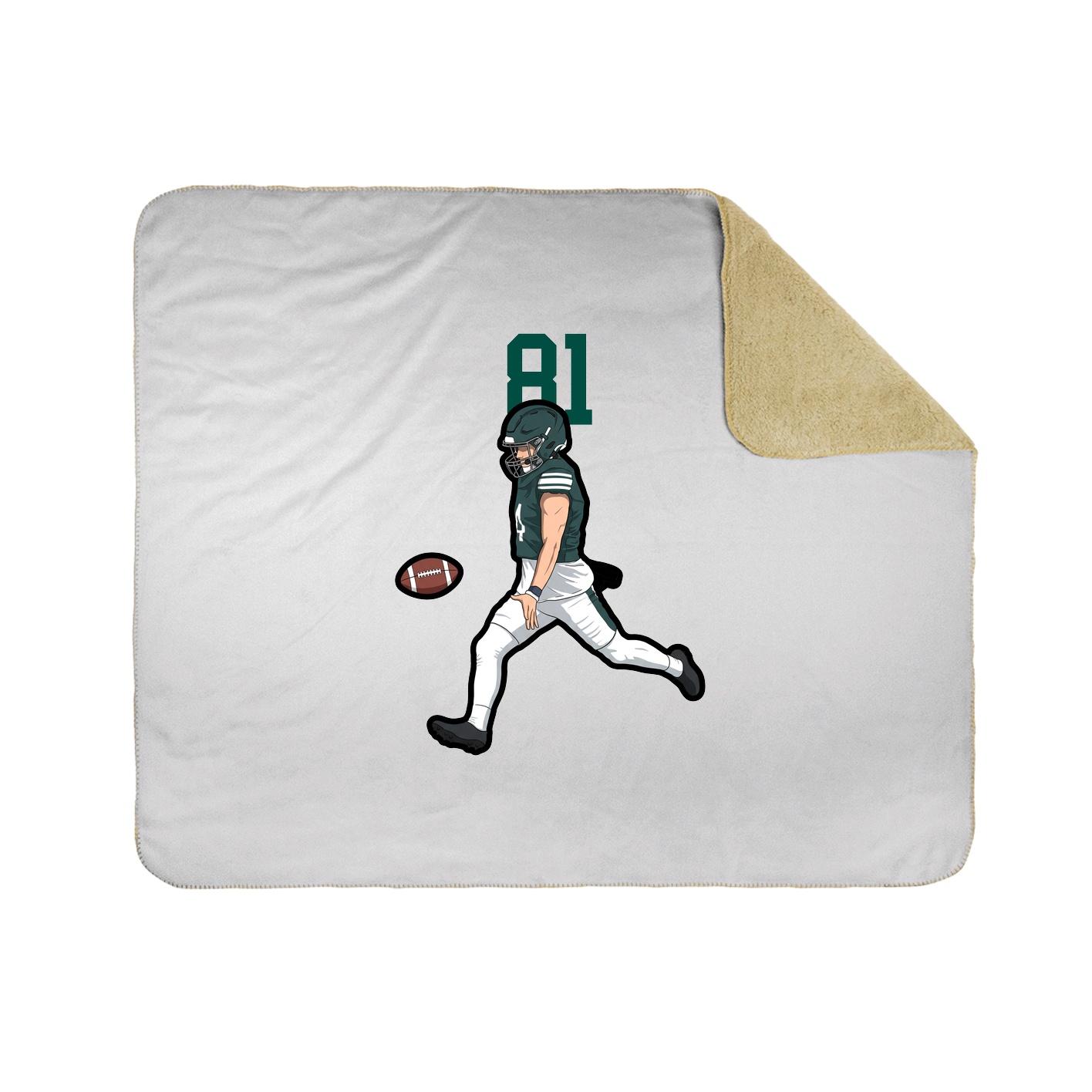 50x60 Sherpa Lined Throw Blanket