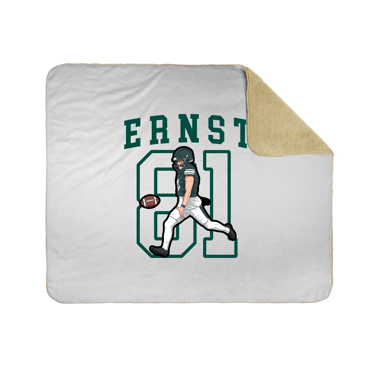 50x60 Sherpa Lined Throw Blanket