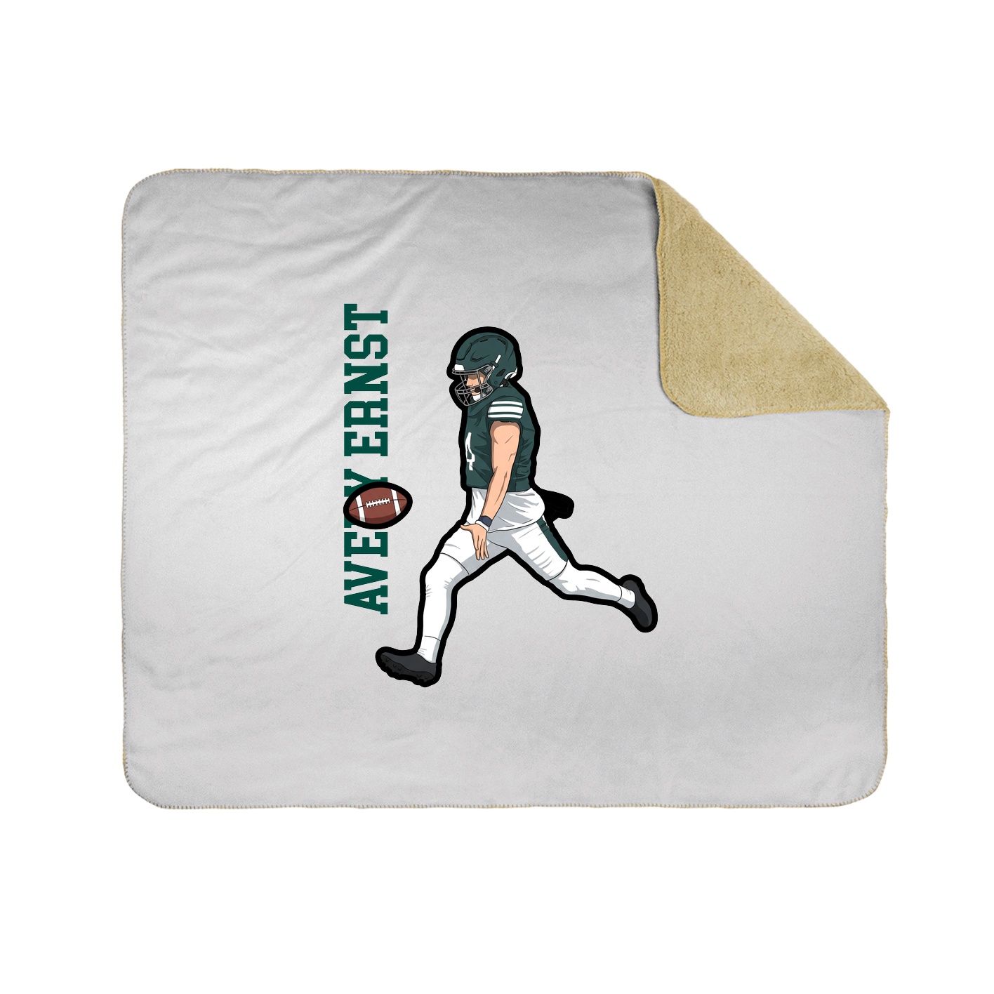 50x60 Sherpa Lined Throw Blanket