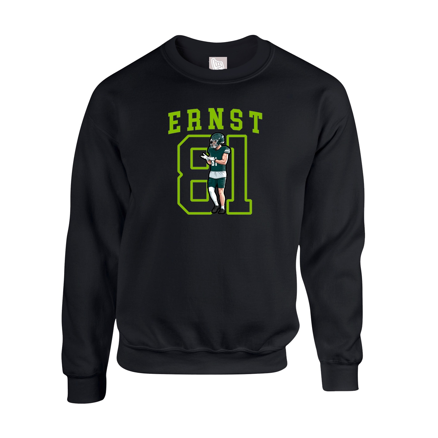 Fleece Crew — Shirsey in Black