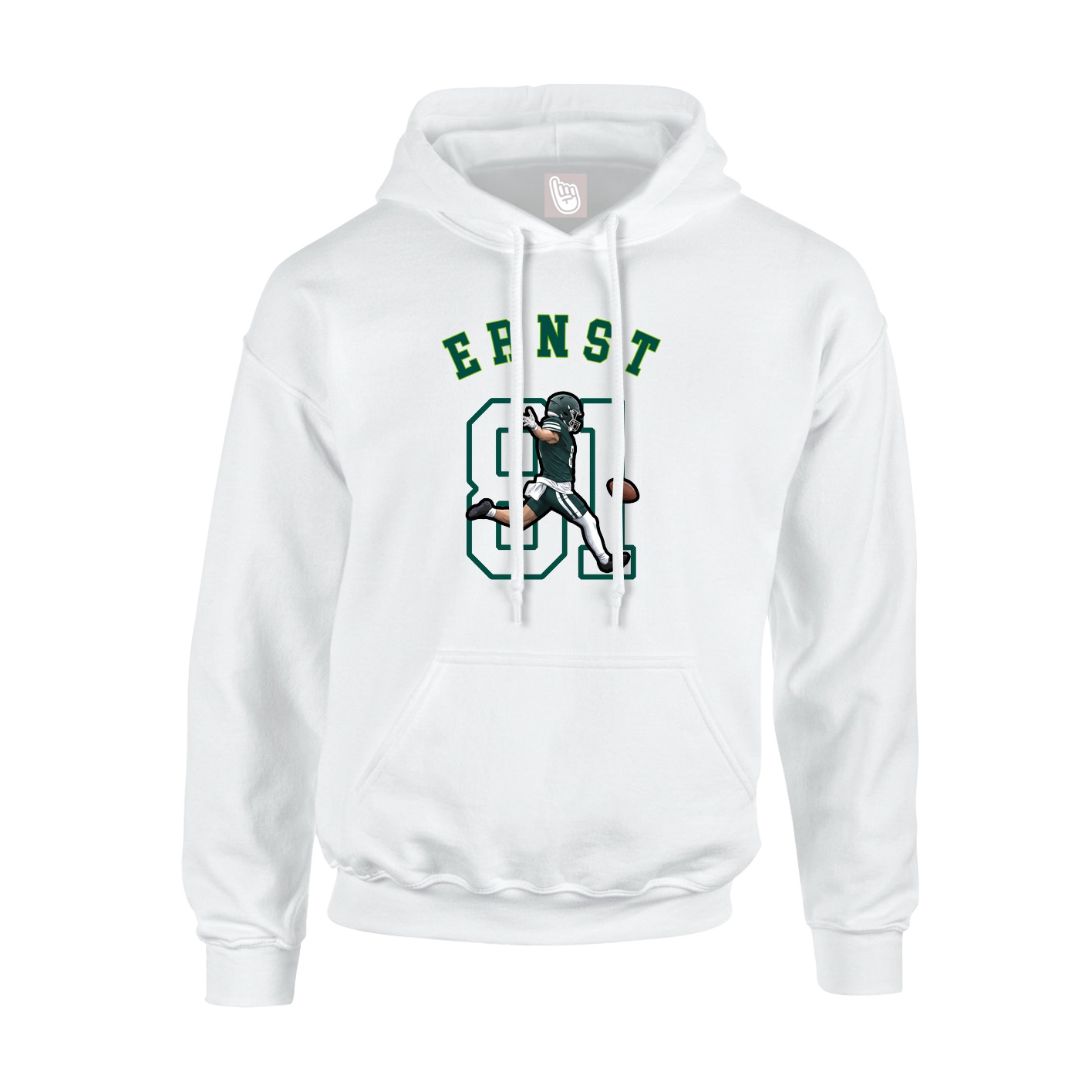 Youth Hoodie — Shirsey Arch in White