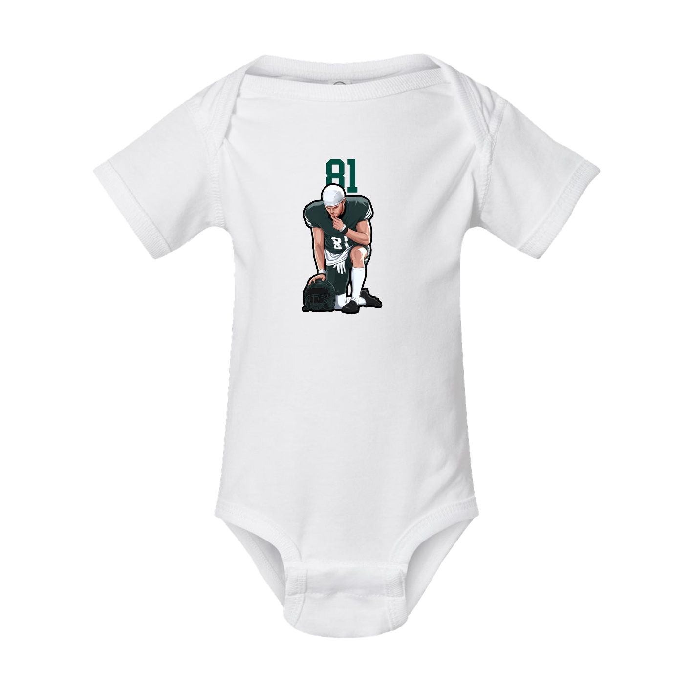Baby Onesie — Number Top in White