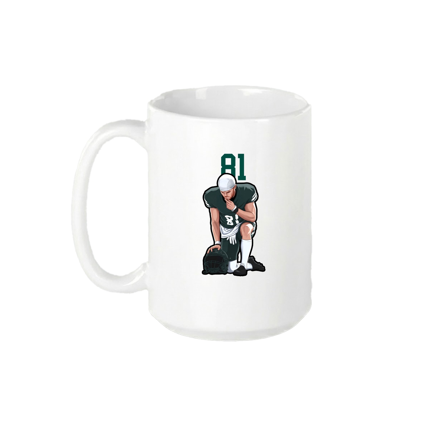 15oz Coffee Mug — Number Top in White