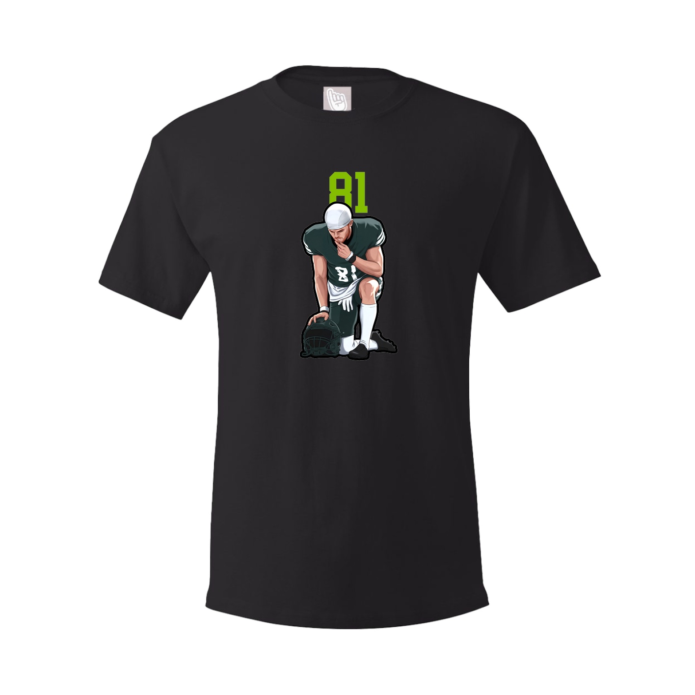 Youth Tee — Number Top in Black