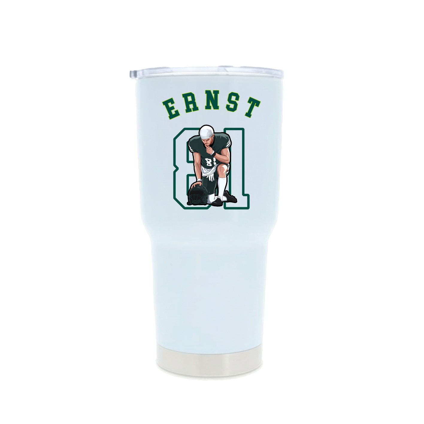 30oz Stainless Steel Tumbler — Shirsey Arch in White