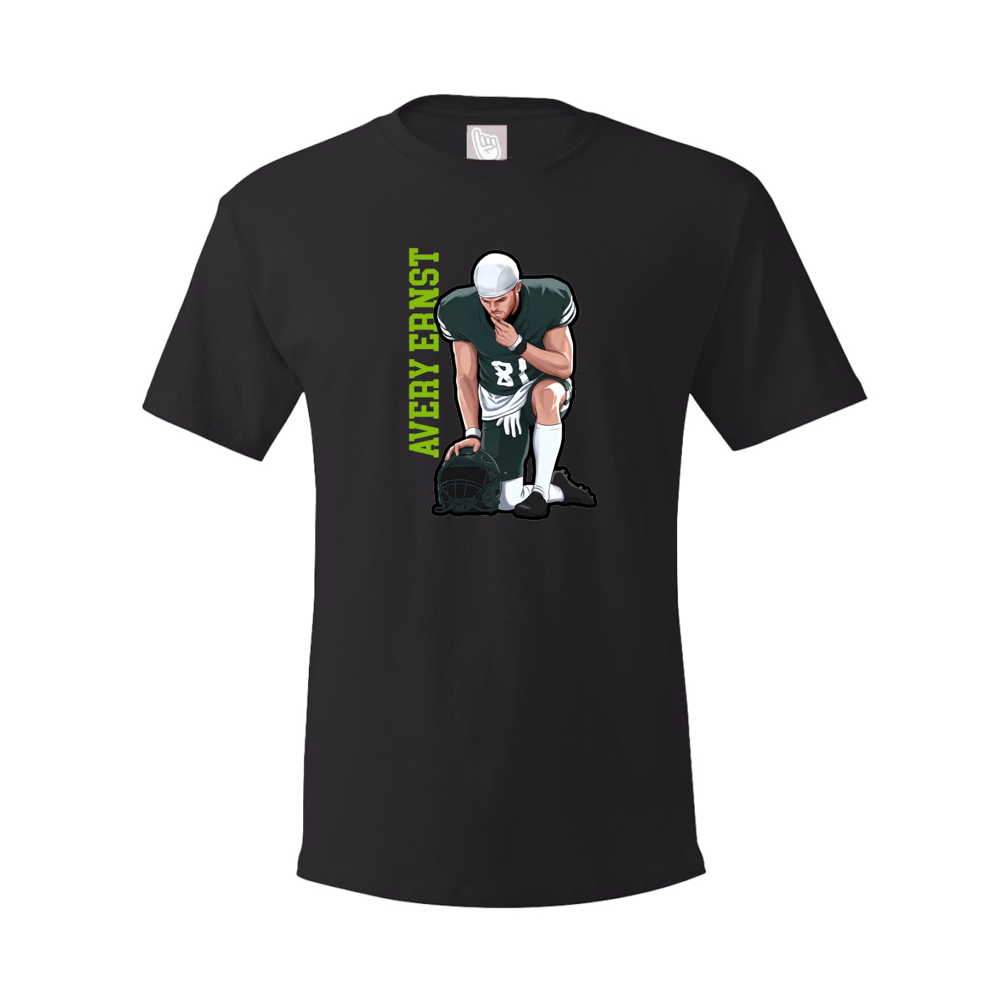 Tee — Name Vertical in Black