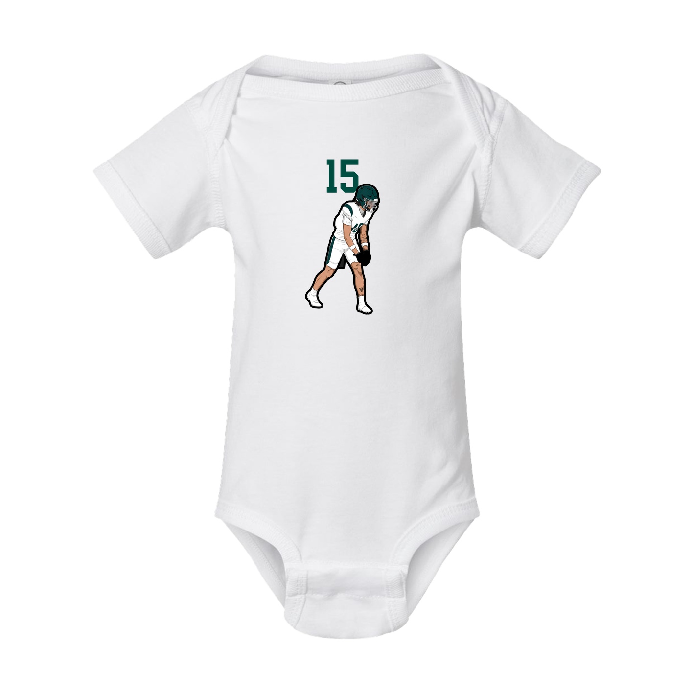 Baby Onesie — Number Top in White