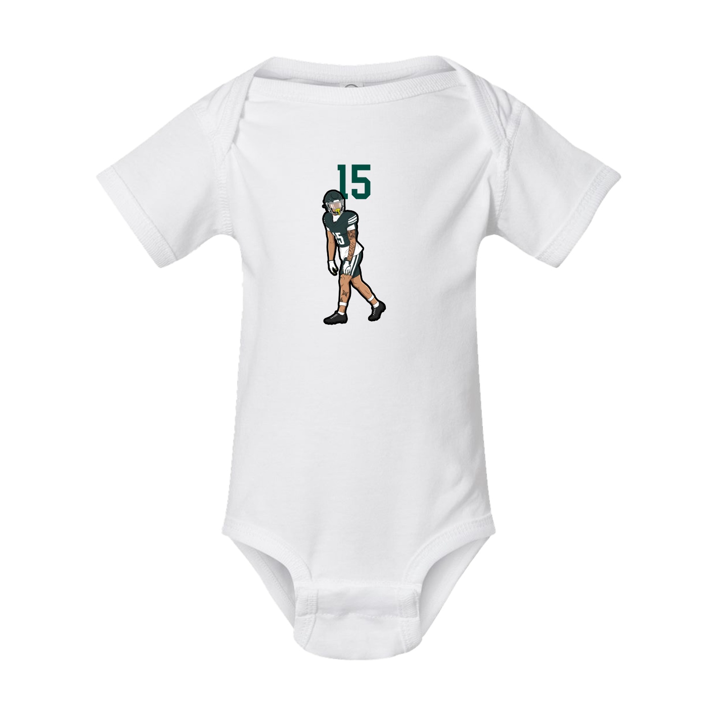 Baby Onesie — Number Top in White