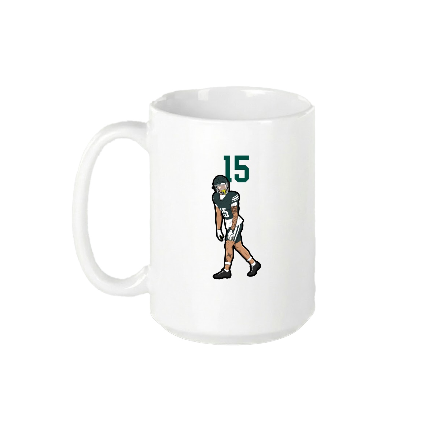 15oz Coffee Mug — Number Top in White