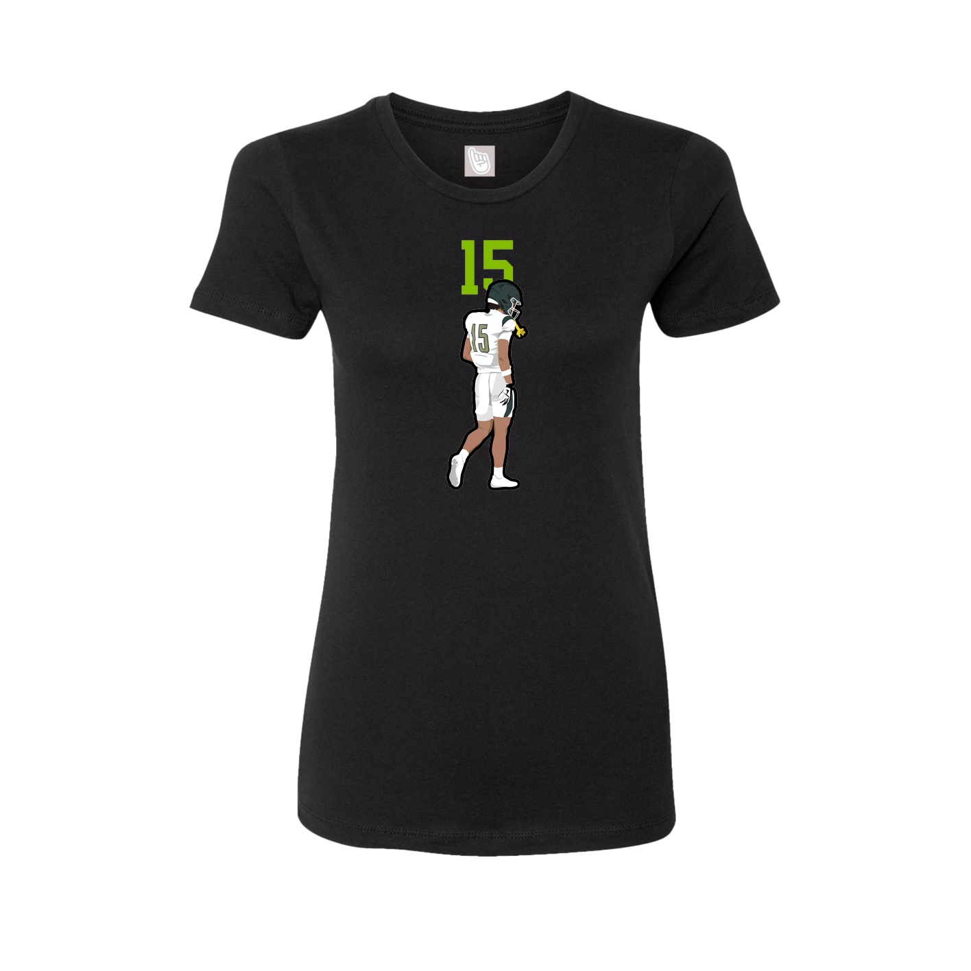 Womens Tee — Number Top in Black