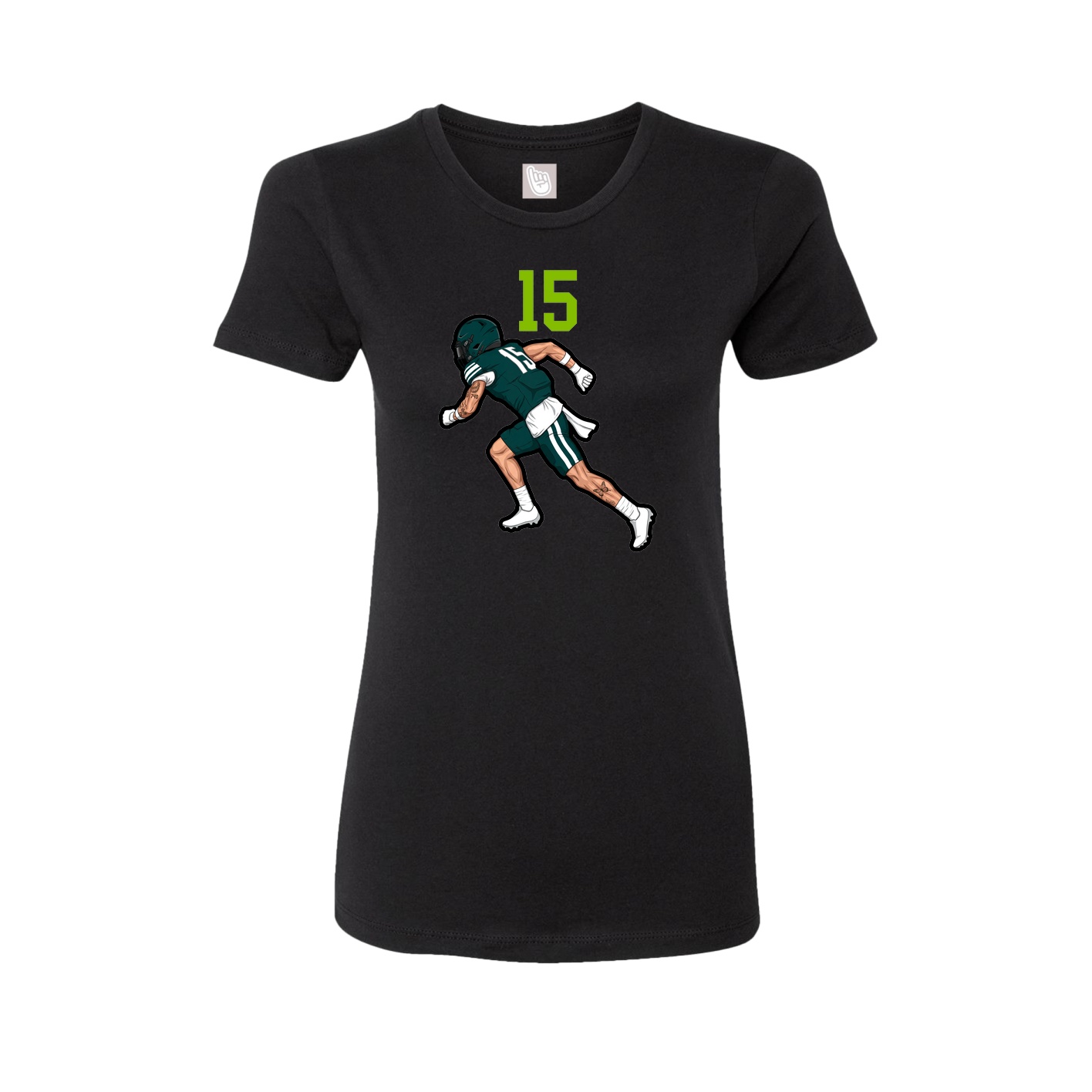 Womens Tee — Number Top in Black