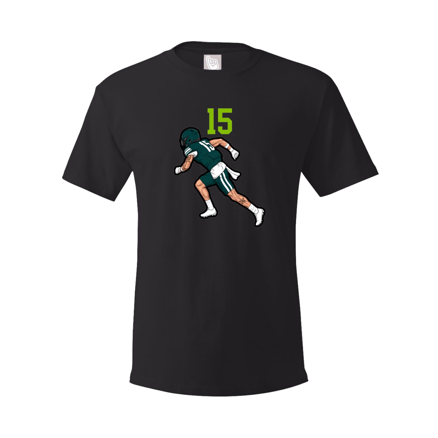 Youth Tee — Number Top in Black