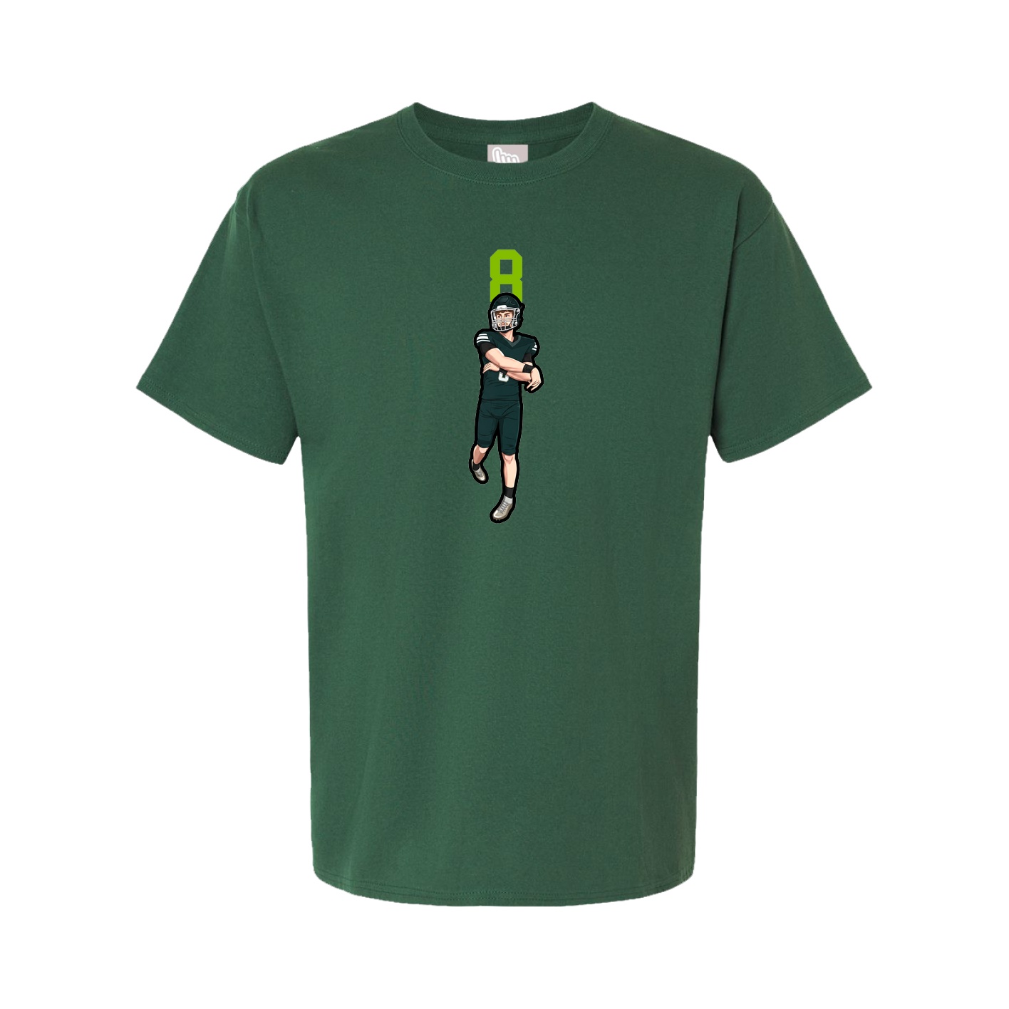 Youth Tee — Number Top in Green