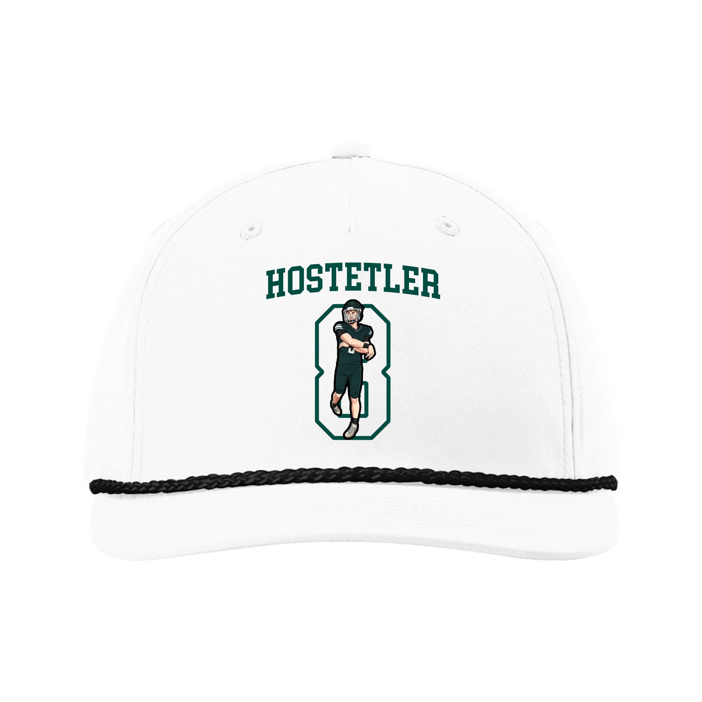 Five-Panel Classic Rope Cap — Shirsey in White