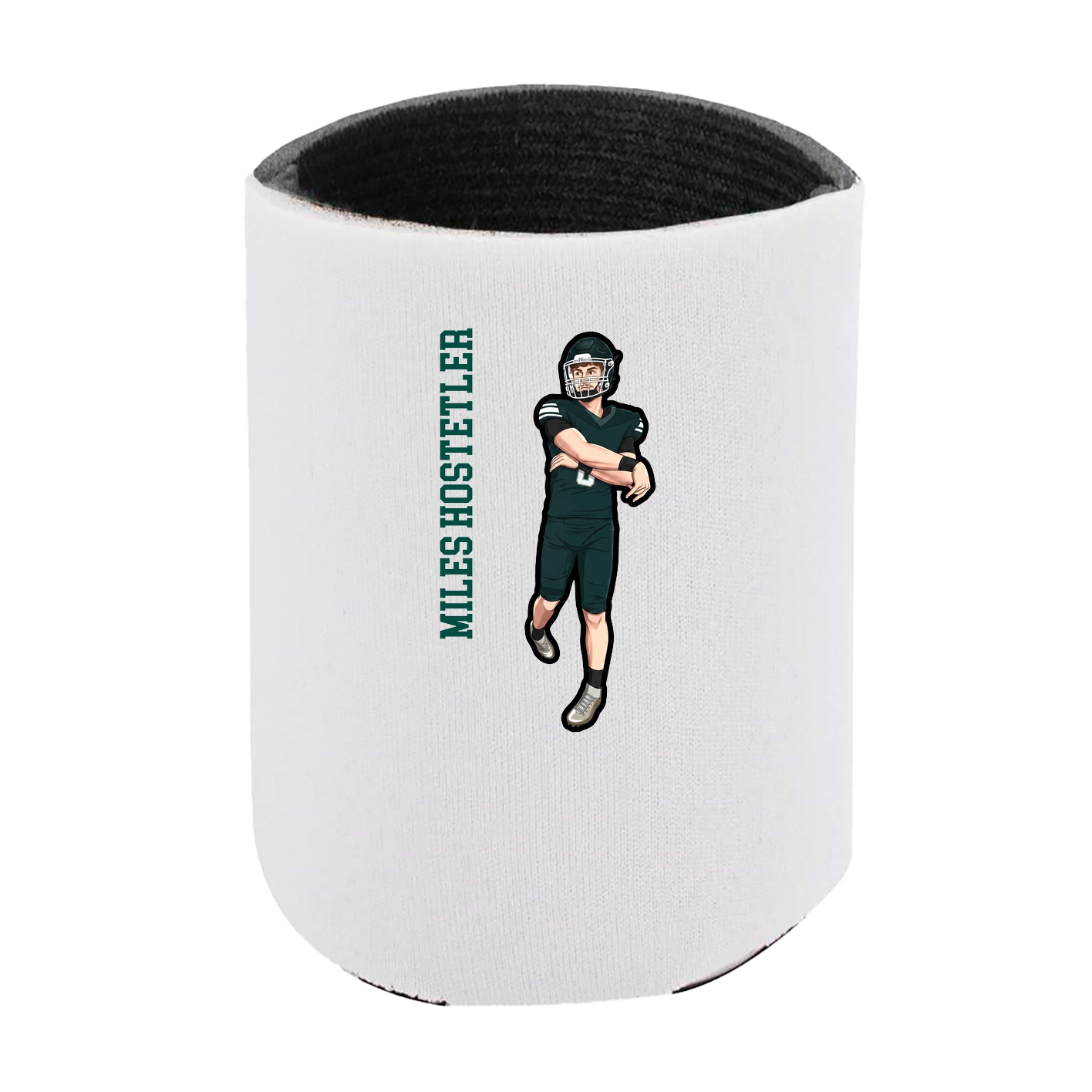 Can Holder — Name Vertical in White