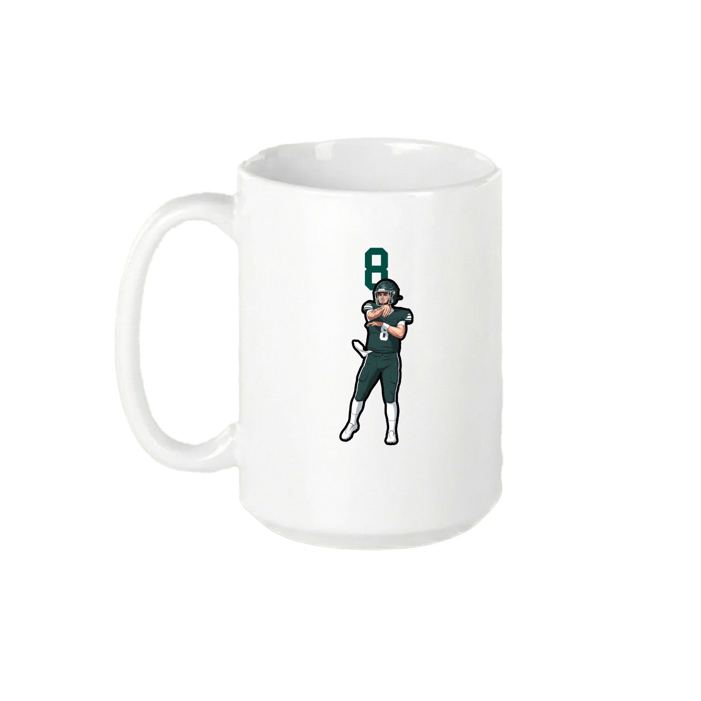 15oz Coffee Mug — Number Top in White