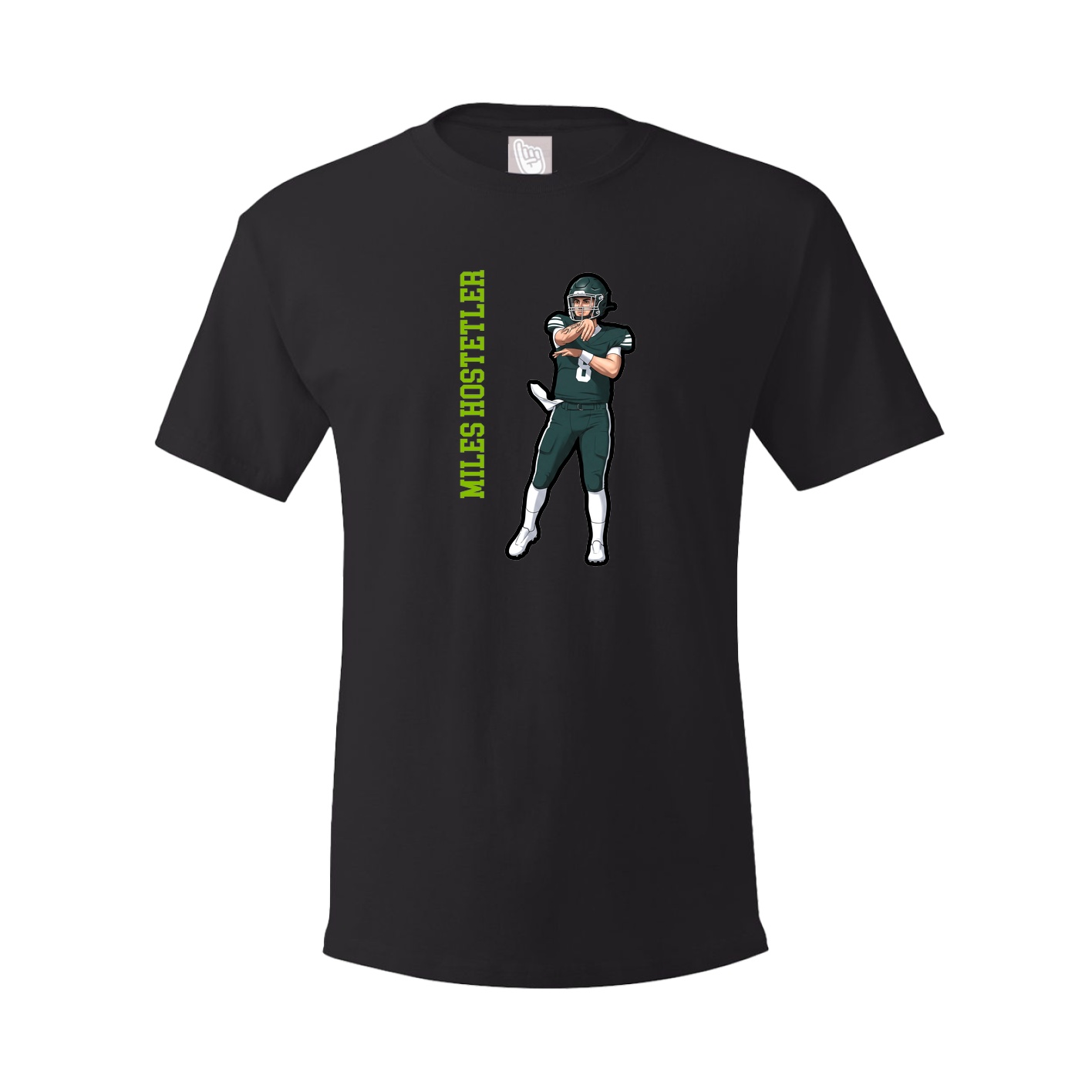 Tee — Name Vertical in Black