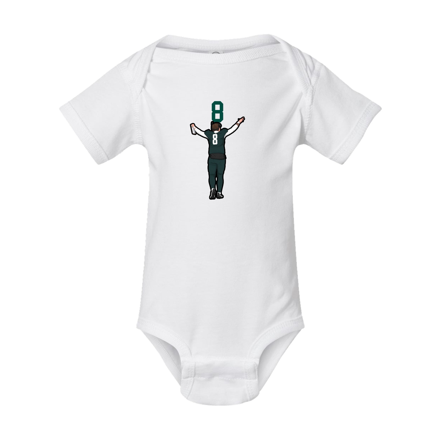 Baby Onesie — Number Top in White