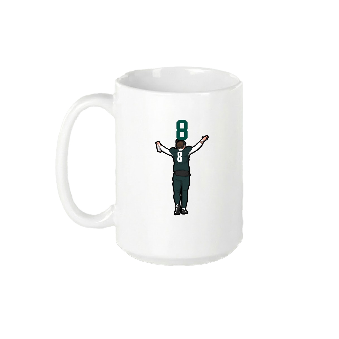 15oz Coffee Mug — Number Top in White