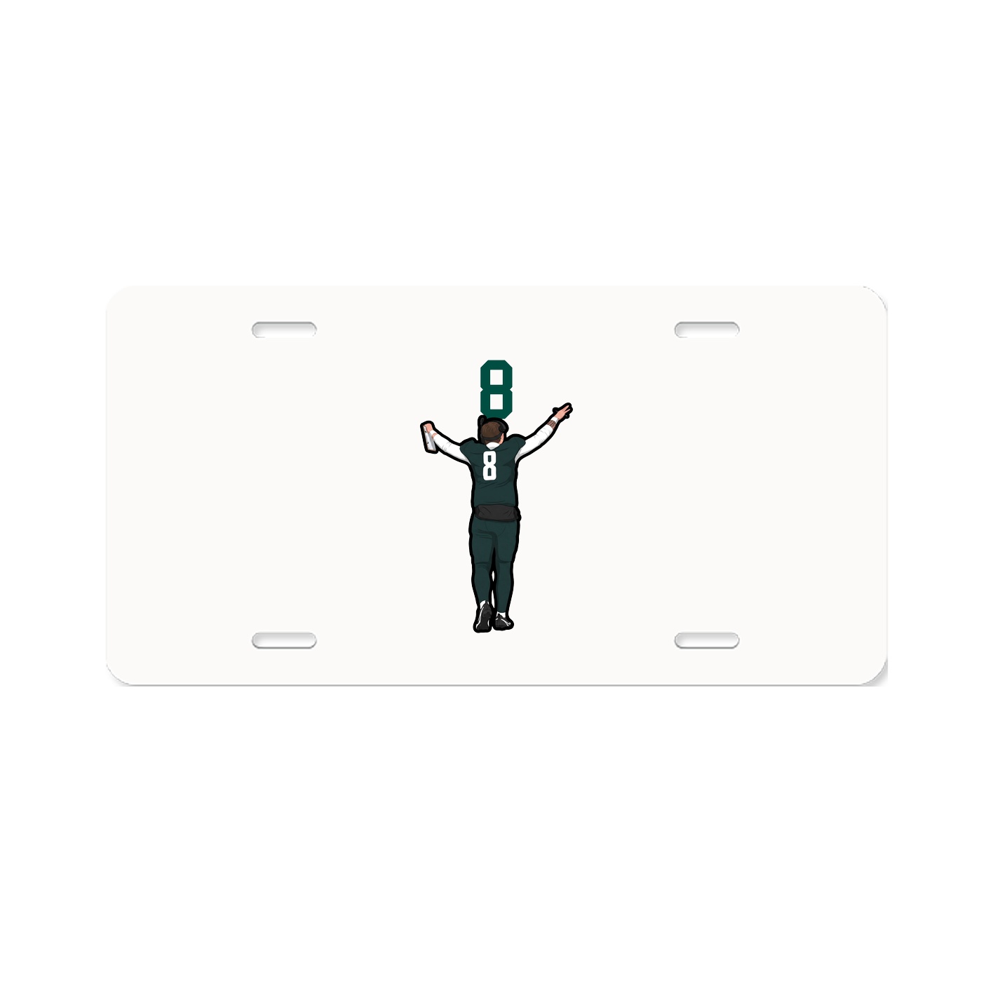 License Plate — Number Top in Classic