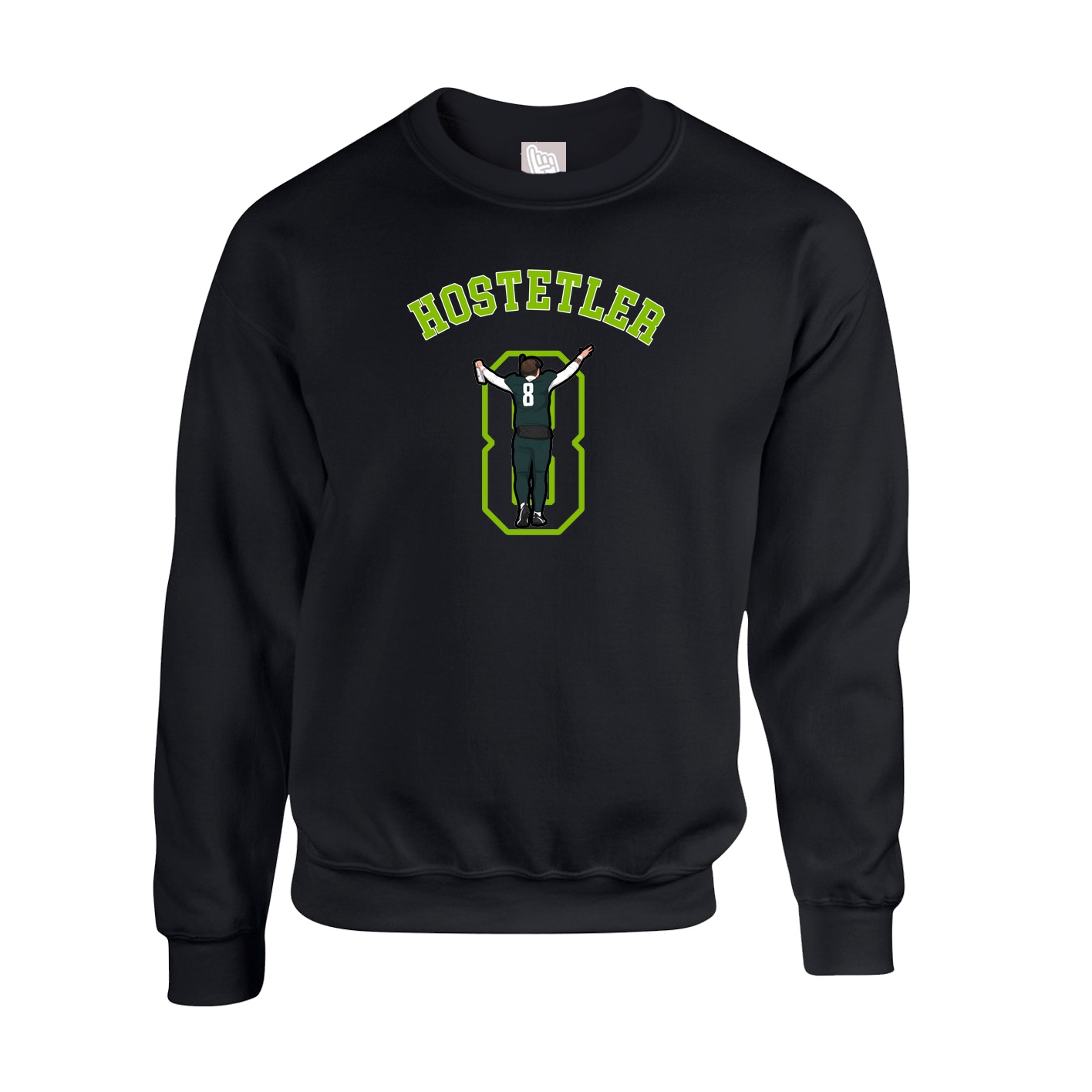Fleece Crew — Shirsey Arch in Black