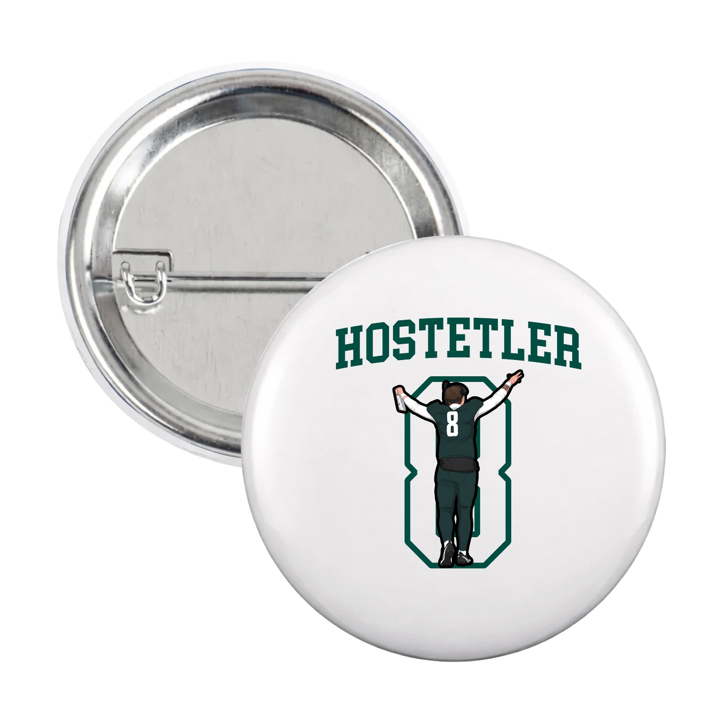 Game Day Button — Shirsey in White