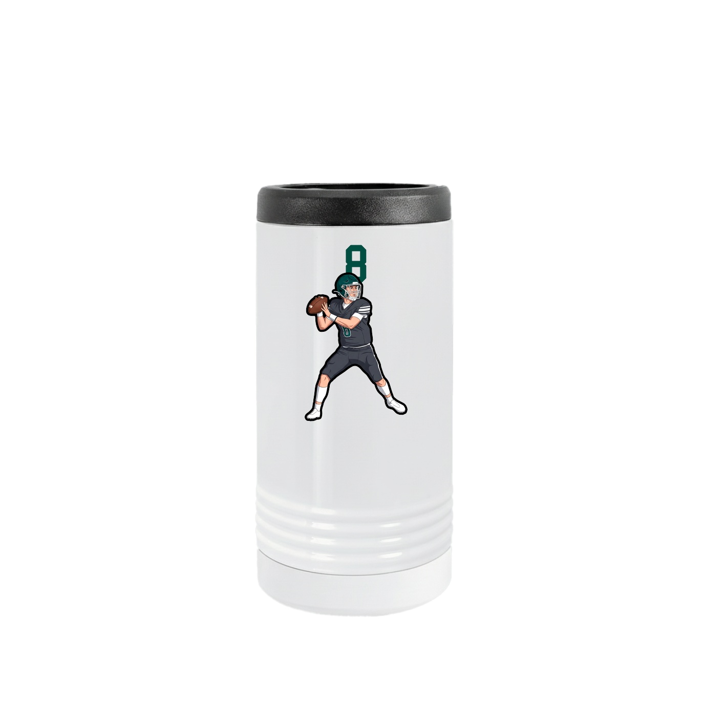 Slim Beverage Holder — Number Top in White
