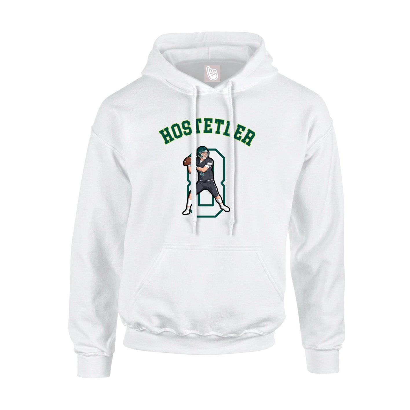 Youth Hoodie — Shirsey Arch in White
