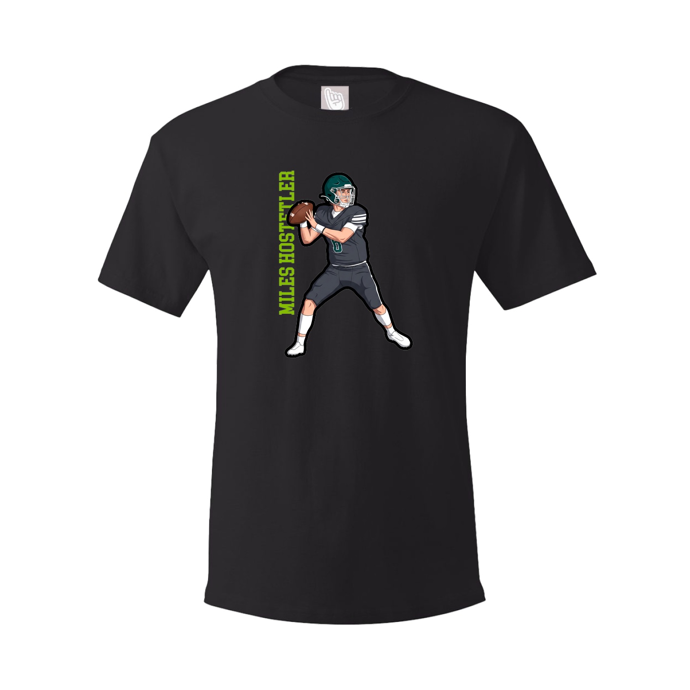 Tee — Name Vertical in Black