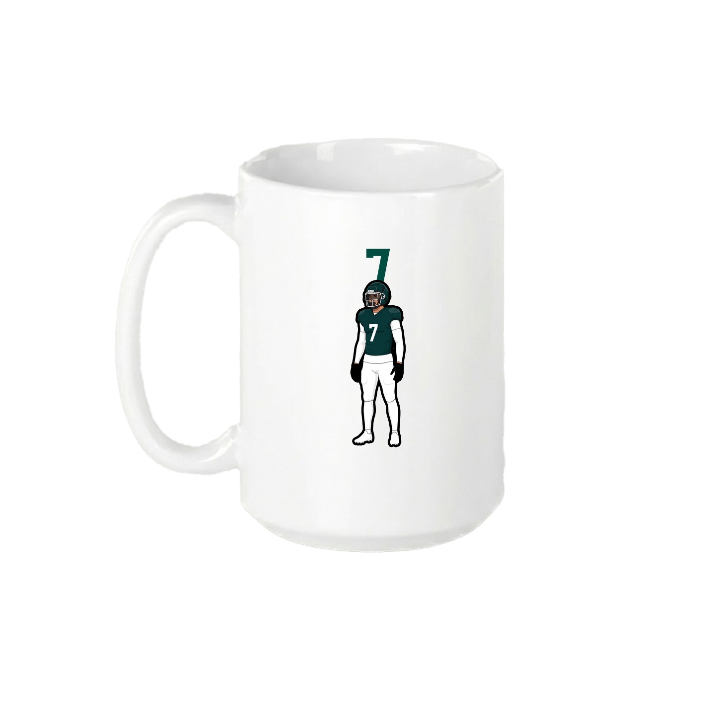 15oz Coffee Mug — Number Top in White