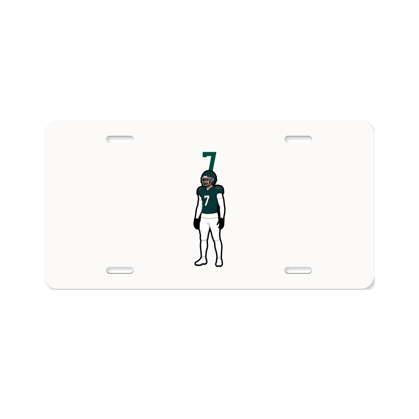 License Plate — Number Top in Classic